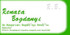 renata bogdanyi business card